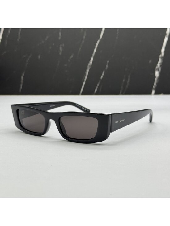 NWT Saint Laurent SL553 001 Black Square Sunglasses Authentic main image 7